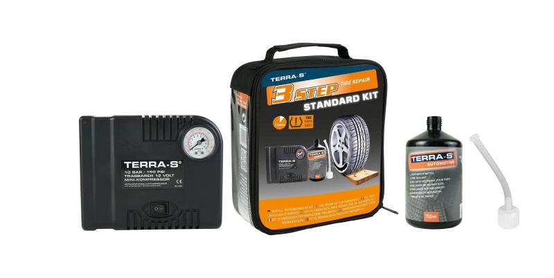Terra-S Reifenpannen Kit Standard 700ML FLSCHWARZ von TerraS