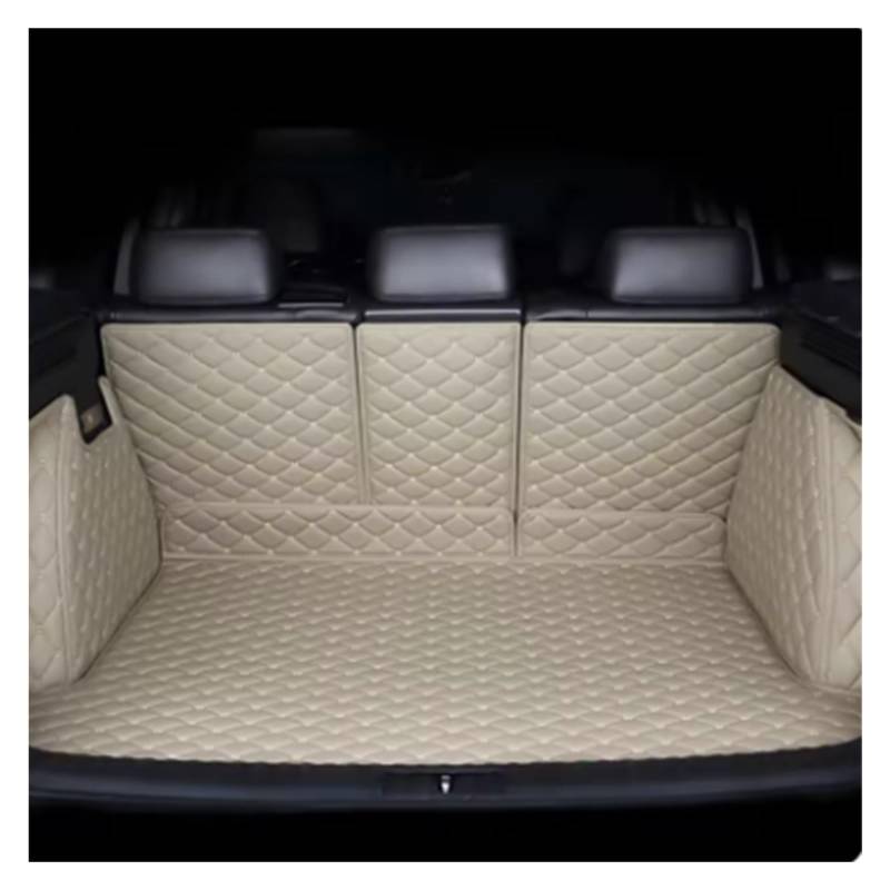 TETARI Kofferraumwanne Für BYD E6 2009 2010 2011 2012 2013 2014 2015 2016 Kofferraummatte Hinterer Koffer Frachtschutzmatte Leder Kofferraum Schutzmatte(Beige) von TETARI