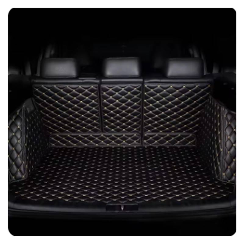 TETARI Kofferraumwanne Für BYD E6 2009 2010 2011 2012 2013 2014 2015 2016 Kofferraummatte Hinterer Koffer Frachtschutzmatte Leder Kofferraum Schutzmatte(Black beige) von TETARI