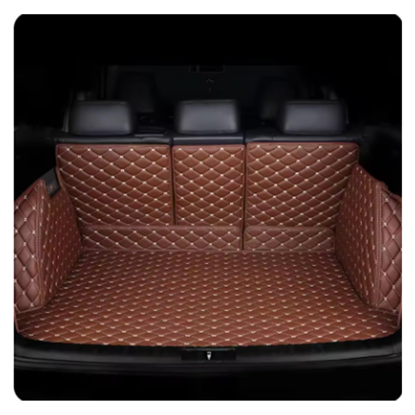 TETARI Kofferraumwanne Für BYD E6 2009 2010 2011 2012 2013 2014 2015 2016 Kofferraummatte Hinterer Koffer Frachtschutzmatte Leder Kofferraum Schutzmatte(Brown) von TETARI