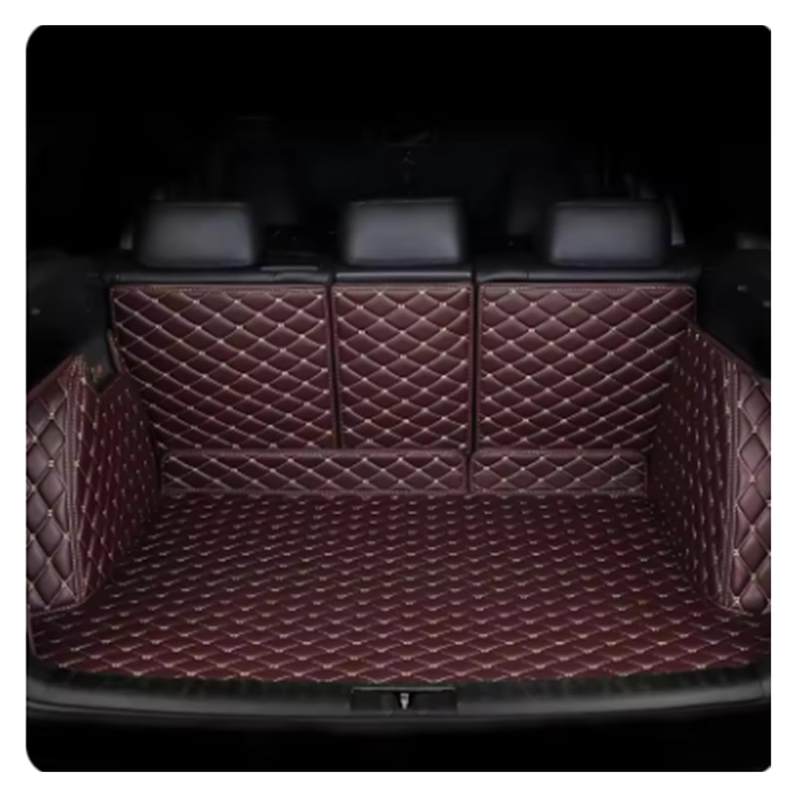 TETARI Kofferraumwanne Für BYD S6 2011 2012 2013 2014 2015 2016 2017 Kofferraummatte Hinterer Koffer Frachtschutzmatte Leder Kofferraum Schutzmatte(Coffee) von TETARI