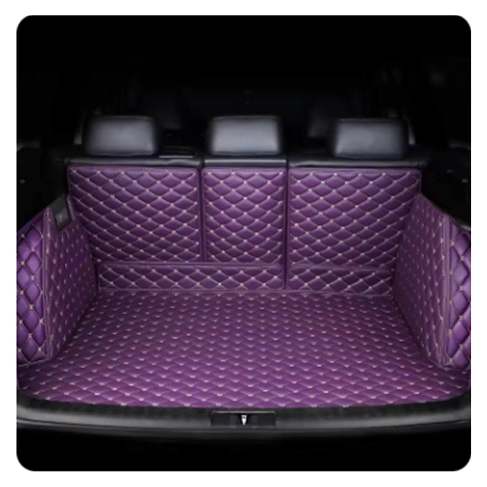 TETARI Kofferraumwanne Für BYD S6 2011 2012 2013 2014 2015 2016 2017 Kofferraummatte Hinterer Koffer Frachtschutzmatte Leder Kofferraum Schutzmatte(Purple) von TETARI