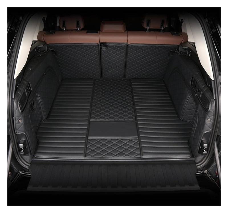 TETARI Kofferraumwanne Für X7 G07 6 7 Sitz 2003-2022+ Volle hintere Kofferraumwanne Liner Cargo-Matte Bodenschutz Fußpolster Matten Leder Kofferraum Schutzmatte(Type 15) von TETARI