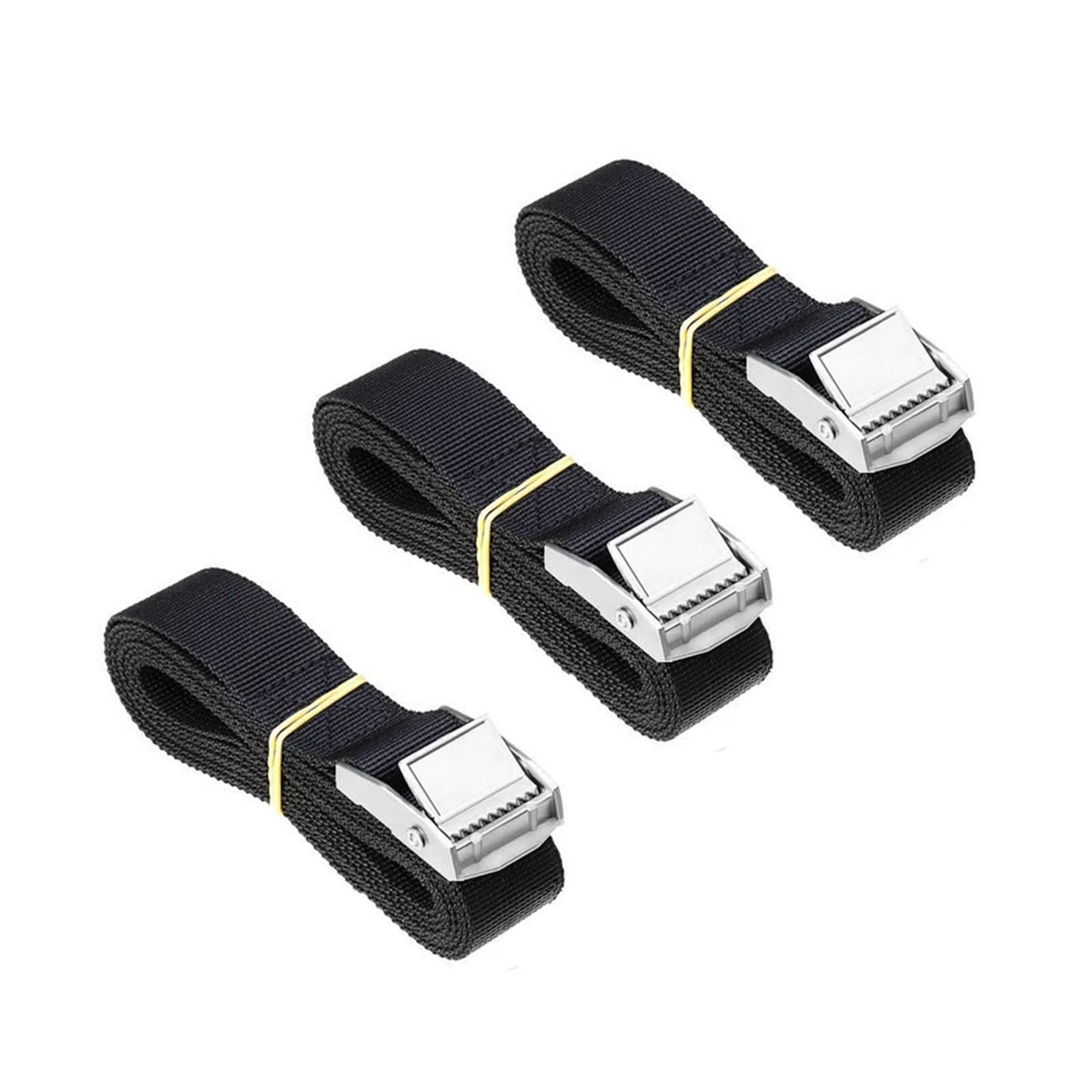 Zurrgurt, Spanngurte, 2,5 cm Autopäckgurt Zink-Eisen-Pressschnalle Krawatte Motorrad Fahrrad mit Metallschnalle Abschleppseil Starkes Ratschengurtzubehör(2M) von TETEOM