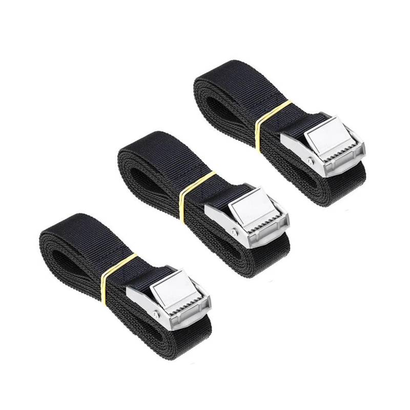 Zurrgurt, Spanngurte, 2,5 cm Autopäckgurt Zink-Eisen-Pressschnalle Krawatte Motorrad Fahrrad mit Metallschnalle Abschleppseil Starkes Ratschengurtzubehör(4M) von TETEOM