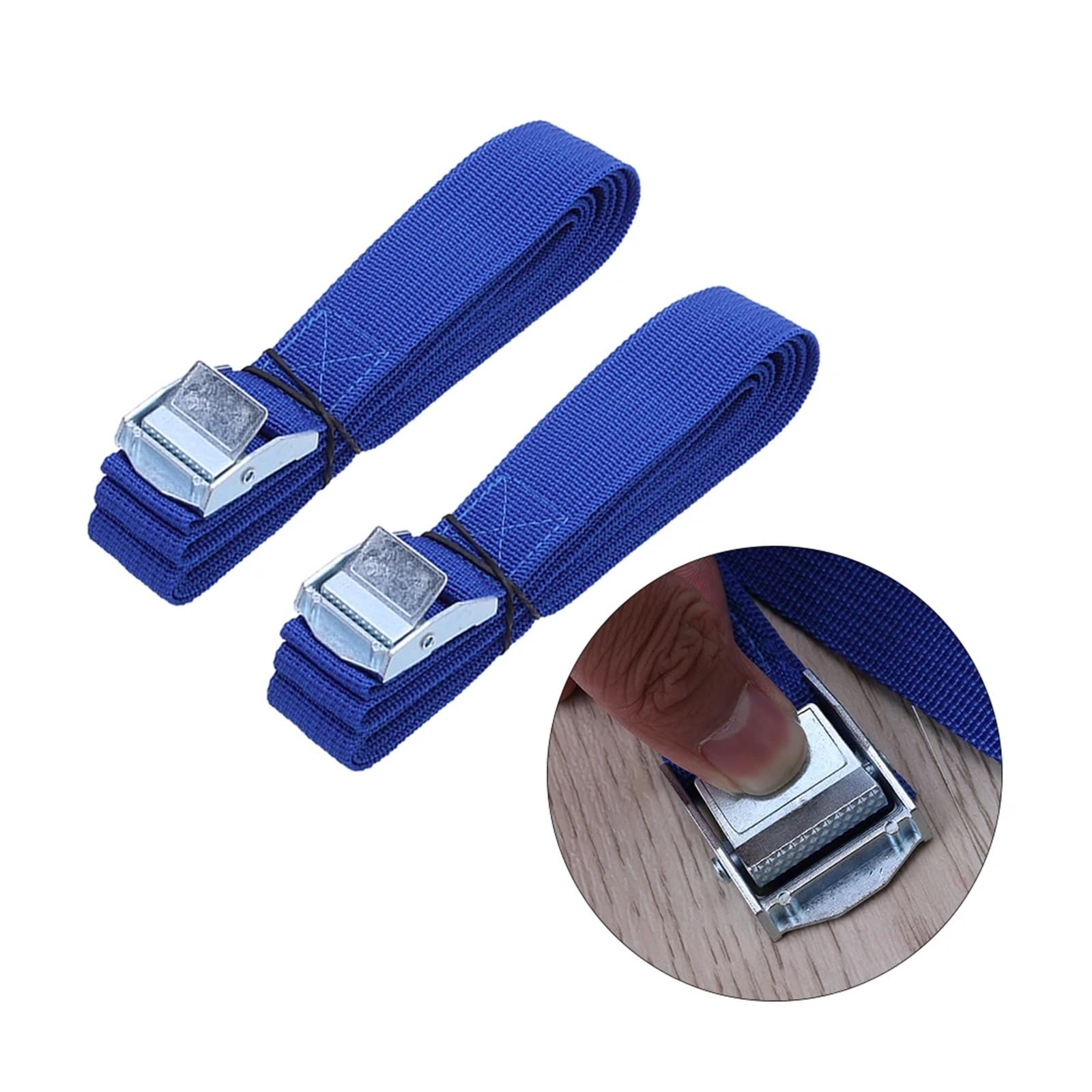 Zurrgurt, Spanngurte, 2,5 m Zurrgurte mit Schnalle, Nylon-Schnellverschluss-Zurrgurte for Festbinden von Ladung, Autodachträr, päck, Kajakträr, Umzug(2PC) von TETEOM