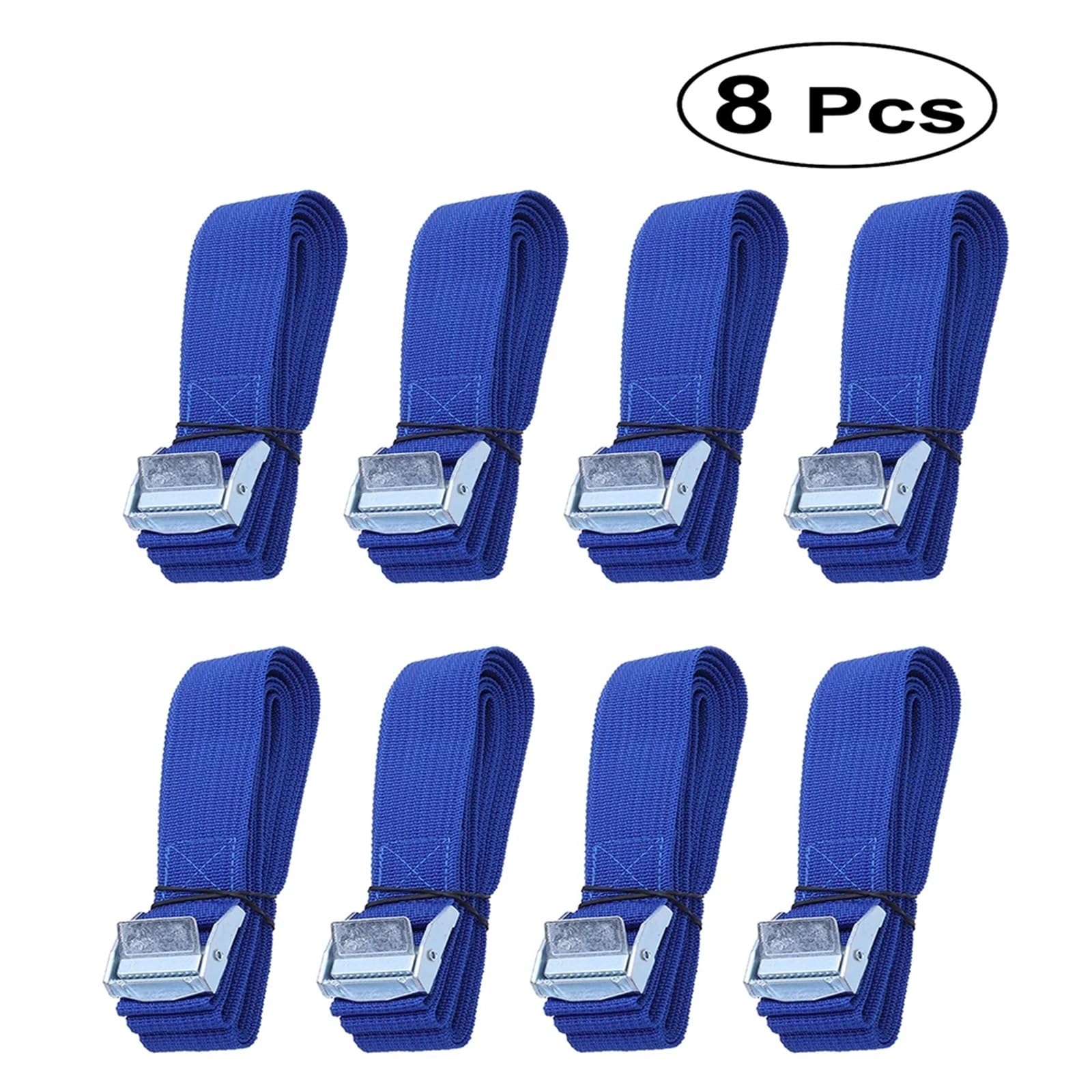 Zurrgurt, Spanngurte, 2,5 m Zurrgurte mit Schnalle, Nylon-Schnellverschluss-Zurrgurte for Festbinden von Ladung, Autodachträr, päck, Kajakträr, Umzug(8PC) von TETEOM