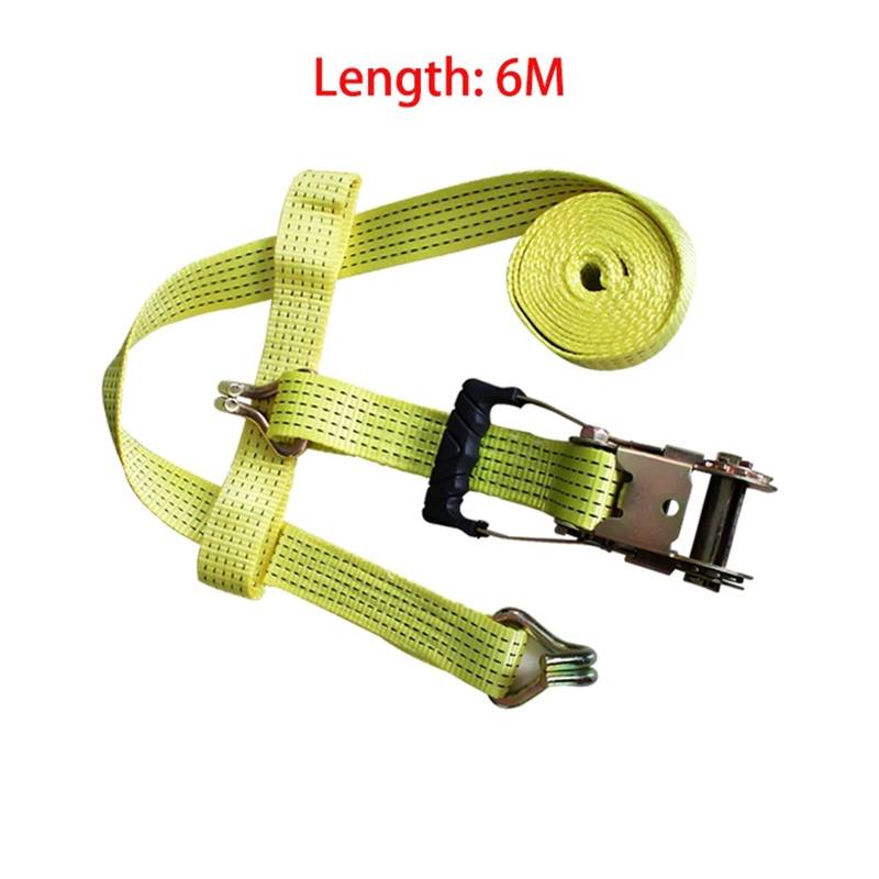 Zurrgurt, Spanngurte, 2", 50 MM, 5TX3-6M, super dick, Ratschen-Zurrgurt, Ladungszurrgurt, Auto-Motor-Versand-Paketgurt, Versandgurt, Montaschlin(6m) von TETEOM
