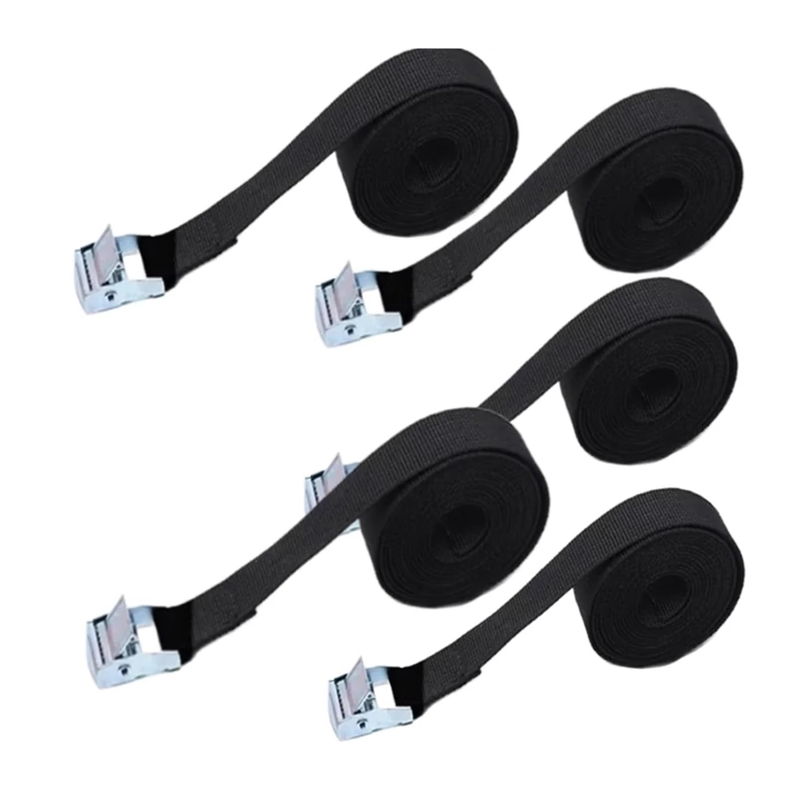Zurrgurt, Spanngurte, Funktionale 3-teili Ladungsspanngurte 2M Ratschengürtel Metallschnalle for Auto Motorrad Fahrrad LKW päcktasche Abschleppseil(5pcs 25mm-2meters) von TETEOM