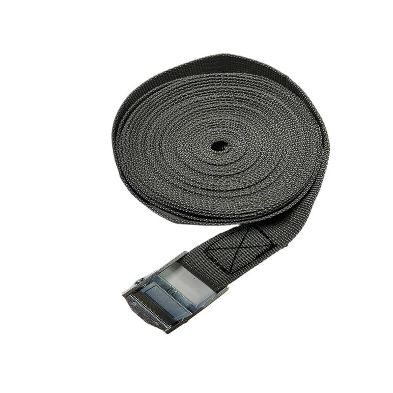 Zurrgurt, Spanngurte, Ladungsgurte mit Schnallen-Zurrgurt for Motorrad, Auto, Fahrrad, Metall-Abschleppseil, starker Ratschen-Befestigungsgurt for päcktaschen(Grey 5m 1pcs) von TETEOM