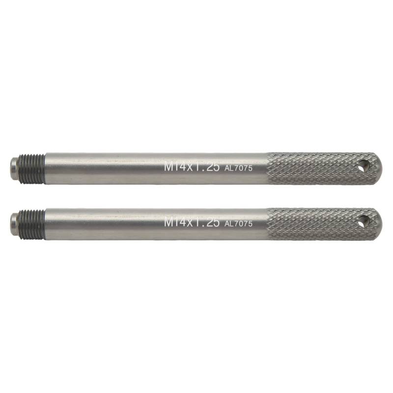 TEUOPIOE 2pcs Rad Alignment Pins Rad Hanger Pin Set Rim -Studentuch für Autolreifen Austausch und Reparatur der universellen Passform für die Automechanik (M14*1,25) von TEUOPIOE