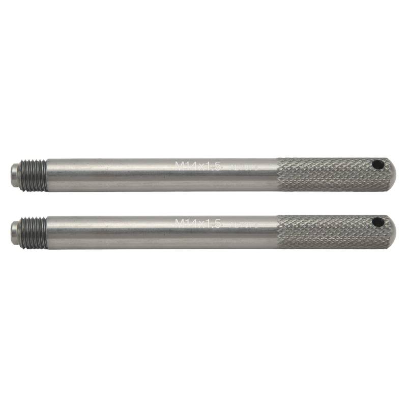 TEUOPIOE 2pcs Rad Alignment Pins Rad Hanger Pin Set Rim -Studentuch für Autolreifen Austausch und Reparatur der universellen Passform für die Automechanik (M14*1,5) von TEUOPIOE