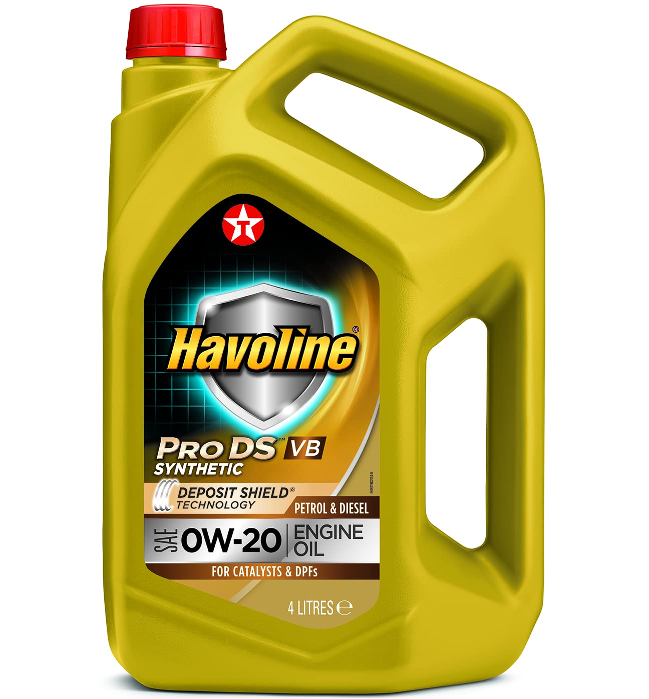 Havoline ProDS VB 0W-20 Synthetisches Motoröl für Autos 4 Liter von TEXACO