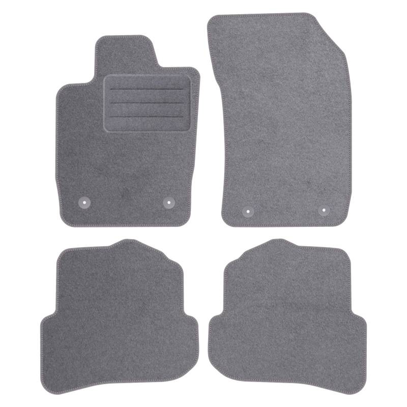 TEXER Textil Fußmatten Passend für Audi A1 8X Bj. 2010-2018 GRAU von TEXER