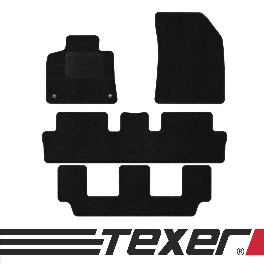 TEXER Textil Fußmatten Passend für Citroen C4 Grand Picasso II Bj. 2013-2018 Basic von TEXER