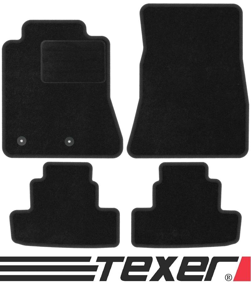 TEXER Textil Fußmatten Passend für Ford Mustang VI Bj. 2013- ANTHRAZIT von TEXER