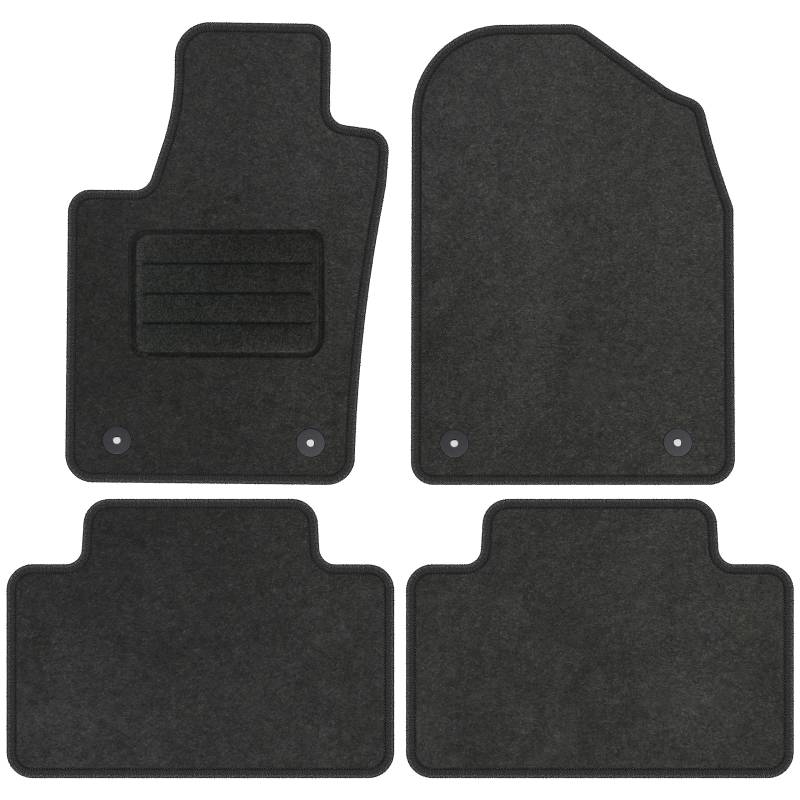 TEXER Textil Fußmatten Passend für Jeep Grand Cherokee IV 2010- ANTHRAZIT von TEXER