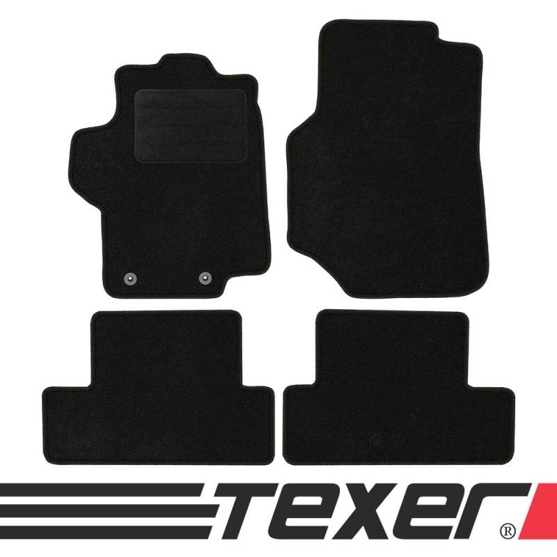 TEXER Textil Fußmatten Passend für Peugeot 1007 Bj. 2005-2009 Basic von TEXER