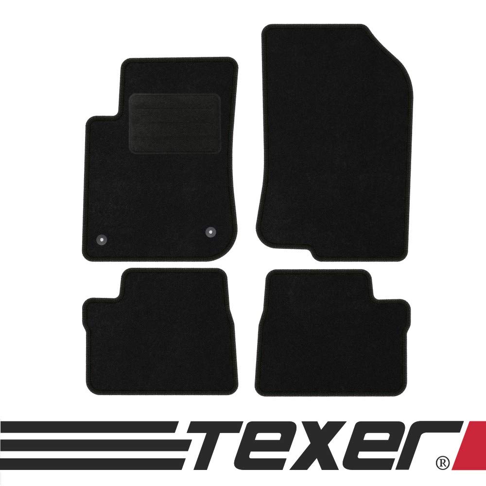 TEXER Textil Fußmatten Passend für Peugeot 208 Bj. 2012- Basic von TEXER