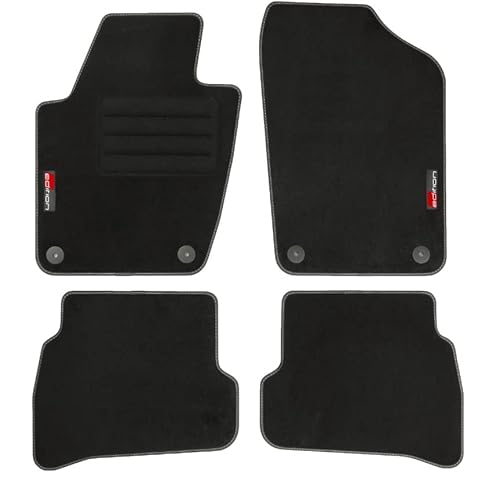 TEXER Textil Fußmatten Passend für Seat Ibiza IV 6J Bj. 2008-2017 mit Logo TEXER Textil Fußmatten Passend für Seat Ibiza IV 6J Bj. 2008-2017 mit Logo von TEXER