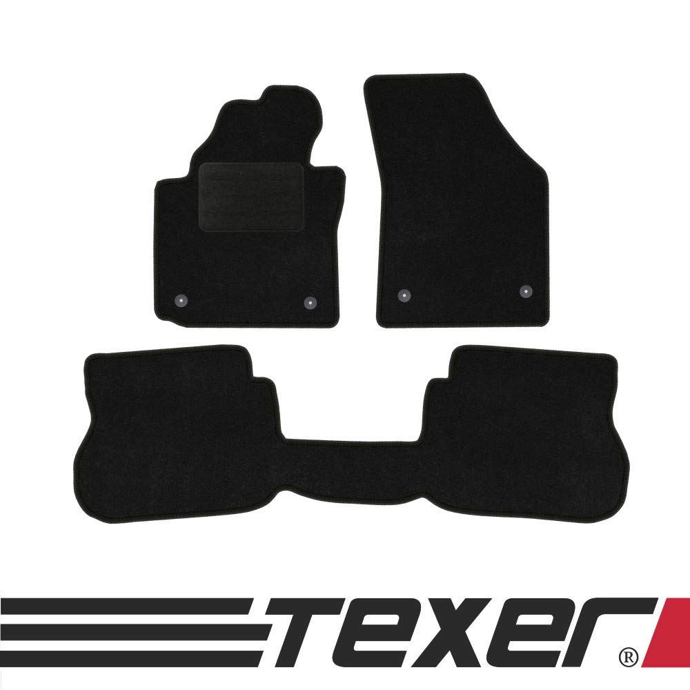 TEXER Textil Fußmatten Passend für VW Caddy III Bj. 2003- Basic von TEXER