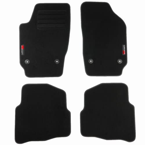 TEXER Textil Fußmatten passend für Seat Ibiza 3 III 6L Bj. 2002-2008 mit Logo von TEXER