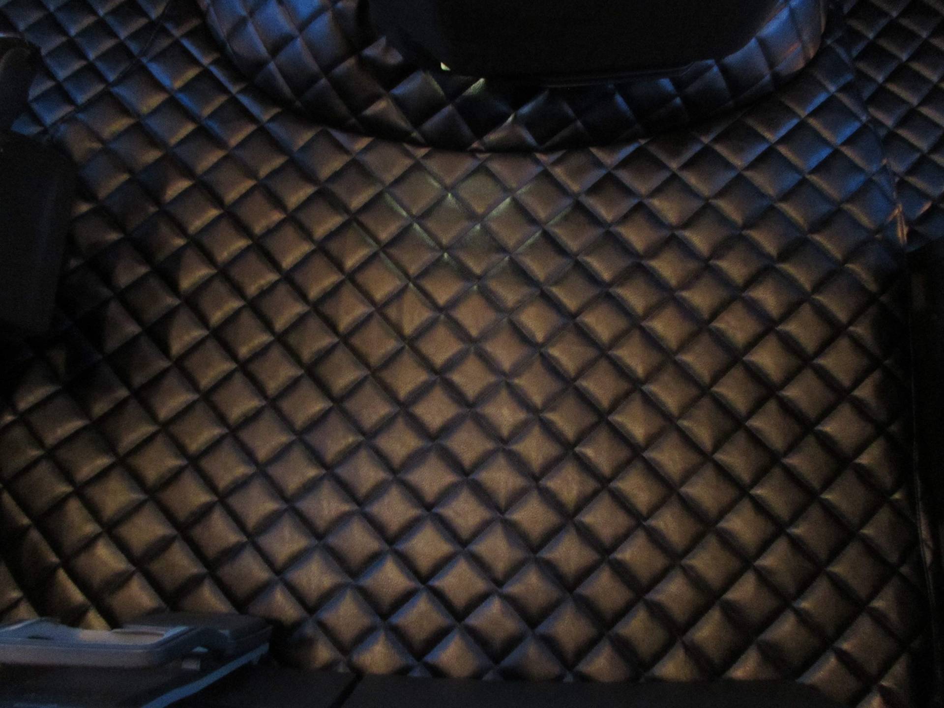 Fußmatten passend für LKW FH 4 Automat ab 2014 Linkslenker-Fahrzeug, aus umweltfreundlichem Leder, Schwarz von TEXMAR