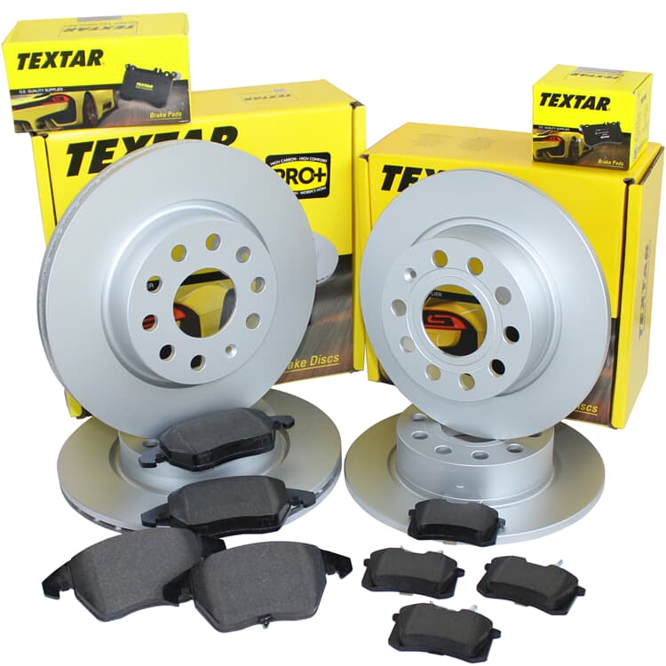 4 Textar Bremsscheiben + Bremsbel?ge vorne hinten Chevrolet Captiva Opel Antara von TEXTAR