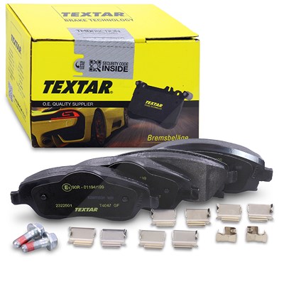 Textar Bremsbelagsatz vorne [Hersteller-Nr. 2322501] für Opel, Vauxhall von TEXTAR