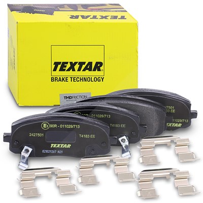 Textar Bremsbelagsatz vorne [Hersteller-Nr. 2427501] für Hyundai, Kia von TEXTAR