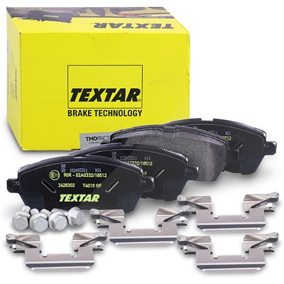 Textar Bremsbelagsatz vorne [Hersteller-Nr. 2428302] für Ford, Mazda von TEXTAR