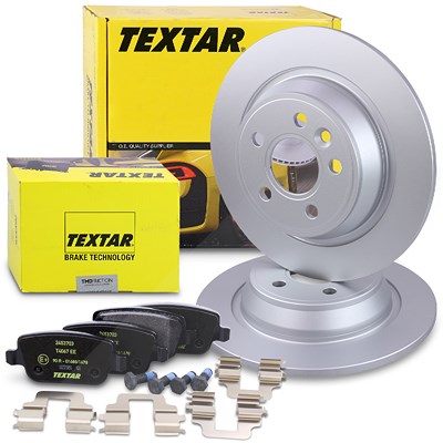 Textar Bremsscheiben + Bremsbeläge Hinterachse für Ford von TEXTAR