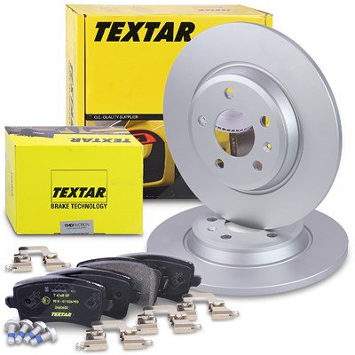 Textar Bremsscheiben + Bremsbeläge hinten für Audi Textar Bremsscheiben + Bremsbeläge hinten für Audi von TEXTAR