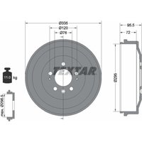 Bremstrommel TEXTAR 94043900 von Textar