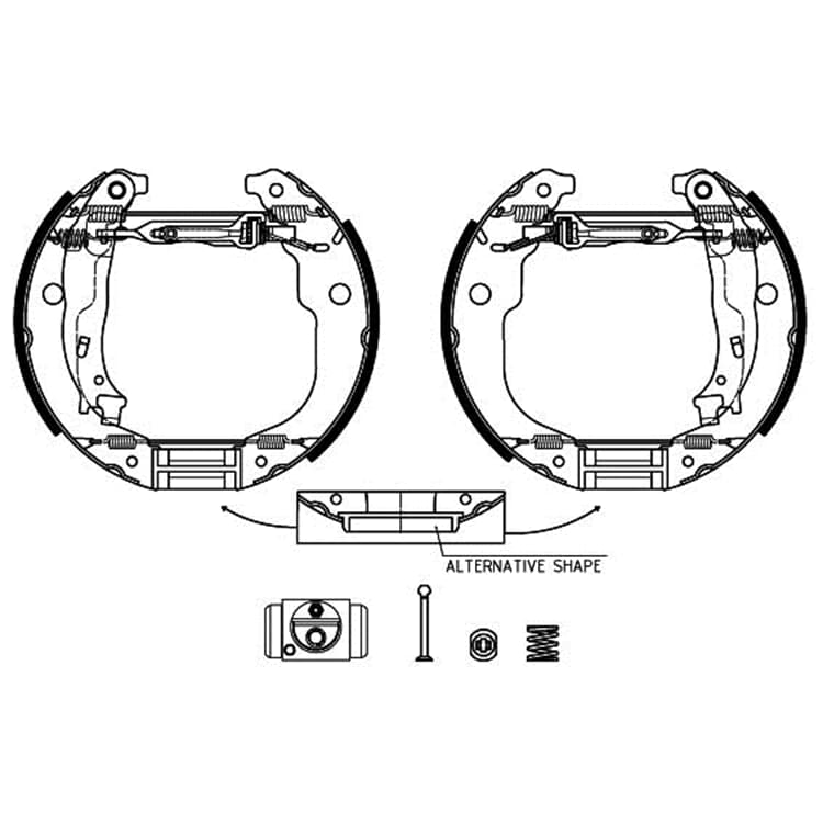 Textar Bremsbacken hinten Citroen Peugeot Textar Bremsbacken hinten Citroen Peugeot von TEXTAR