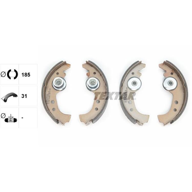 Textar Bremsbacken hinten Abarth Fiat Lancia Saab Seat YUGO Textar Bremsbacken hinten Abarth Fiat Lancia Saab Seat YUGO von TEXTAR