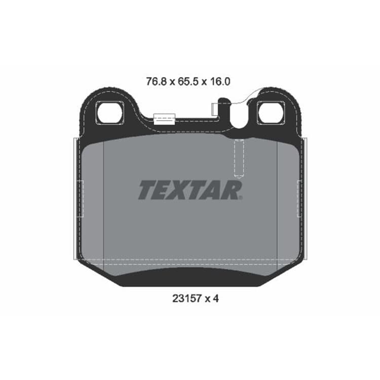 Textar Bremsbacken hinten Chevrolet Matiz Spark Daewoo Matiz von TEXTAR