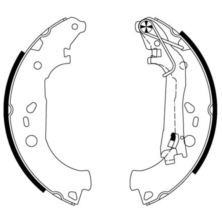 Textar Bremsbacken hinten Citroen Nemo Fiat Fiorino Qubo Peugeot Bipper von TEXTAR