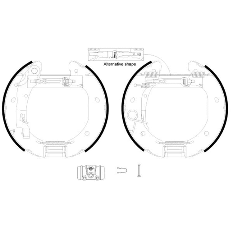 Textar Bremsbacken hinten Fiat Ducato von TEXTAR