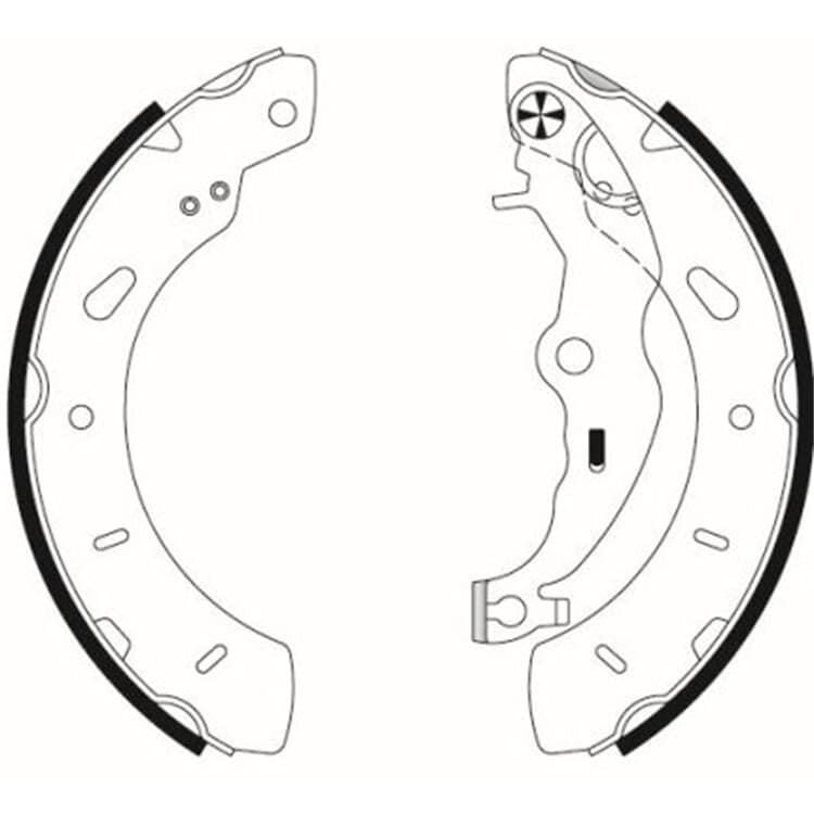 Textar Bremsbacken hinten Ford B-Max Focus Puma Tourneo Transit von TEXTAR