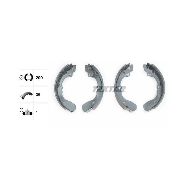 Textar Bremsbacken hinten Kia Shuma Textar Bremsbacken hinten Kia Shuma von TEXTAR