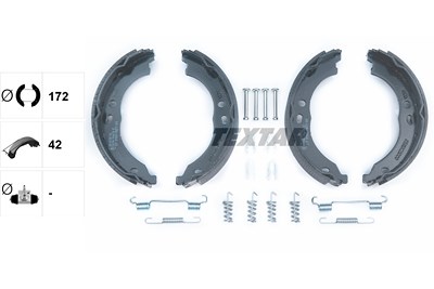 Textar Bremsbackensatz, Feststellbremse [Hersteller-Nr. 91066700] für Citroën, Fiat, Opel, Peugeot von TEXTAR