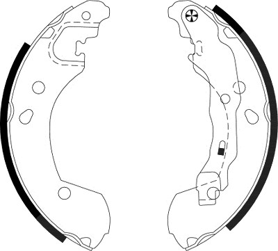 Textar Bremsbackensatz [Hersteller-Nr. 91062600] für Nissan, Renault von TEXTAR