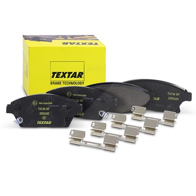 Textar Bremsbelagsatz vorne [Hersteller-Nr. 2503401] für Cadillac, Chevrolet, Opel, Vauxhall von TEXTAR