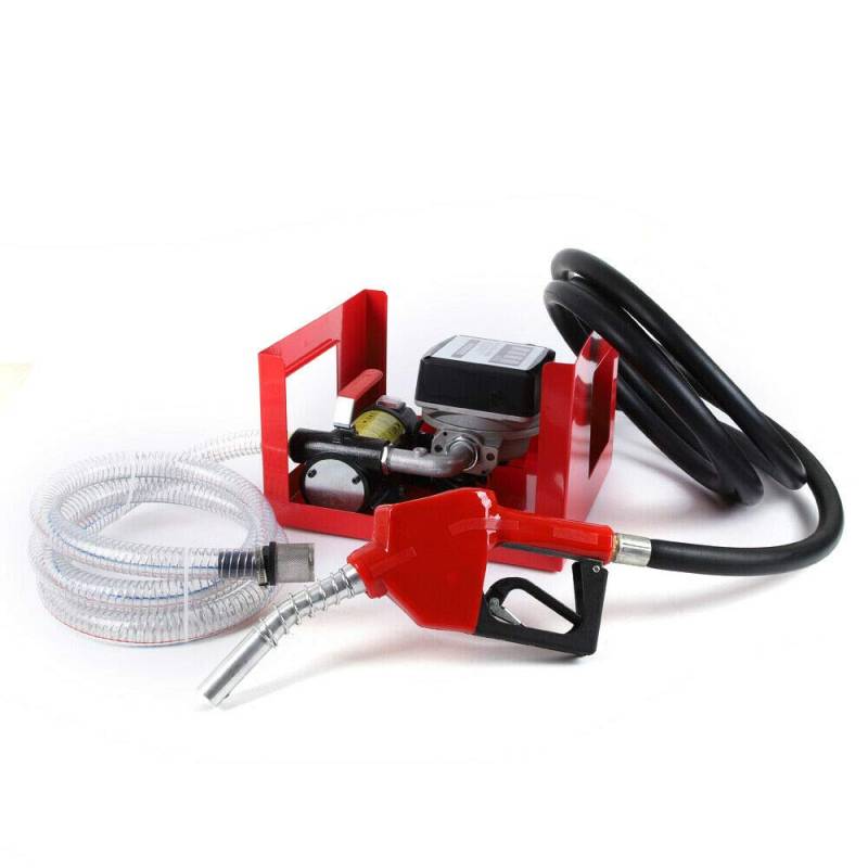 200W Dieselpumpe Heizölpumpe selbstansaugend 50l/min Automatik Pistole IP55 Selbstansaugende Dieselpumpe (230V 50L/min 200W) von TFCFL