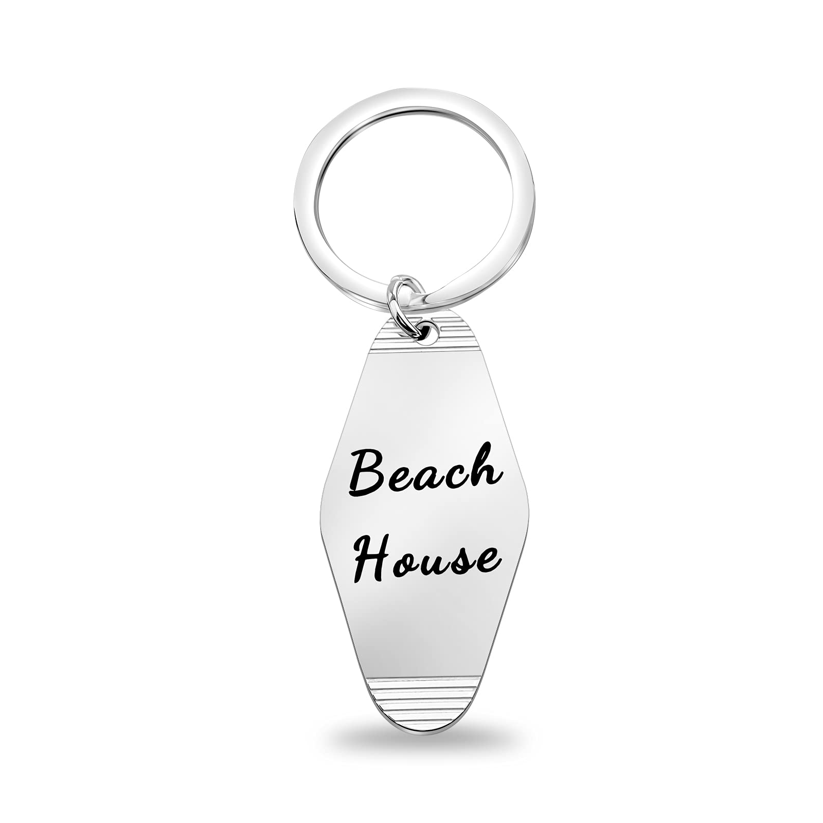 TGBJE Schlüsselanhänger mit Aufschrift Key To The Beach House, Geschenk für ein neues Zuhause, Strandhausbesitzer, Geschenk, Vintage-Motel-inspirierter Schlüsselanhänger, Strandhaus, 2.5 * 5.5cm TGBJE Schlüsselanhänger mit Aufschrift Key To The Beach House, Geschenk für ein neues Zuhause, Strandhausbesitzer, Geschenk, Vintage-Motel-inspirierter Schlüsselanhänger, Strandhaus, 2.5 * 5.5cm von TGBJE