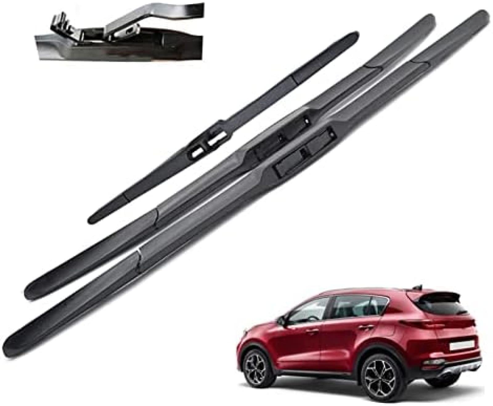 Scheibenwischer Vorne und Hinten Wischerblätter Set Für Kia Für Sportage QL 2016 2017 2018 2019 2020 Windschutzscheibe Windschutzscheibe Fenster 26" 16" 11" Scheibenwischer Vorne und Hinten Wischerblätter Set Für Kia Für Sportage QL 2016 2017 2018 2019 2020 Windschutzscheibe Windschutzscheibe Fenster 26" 16" 11" von TGCXHRF