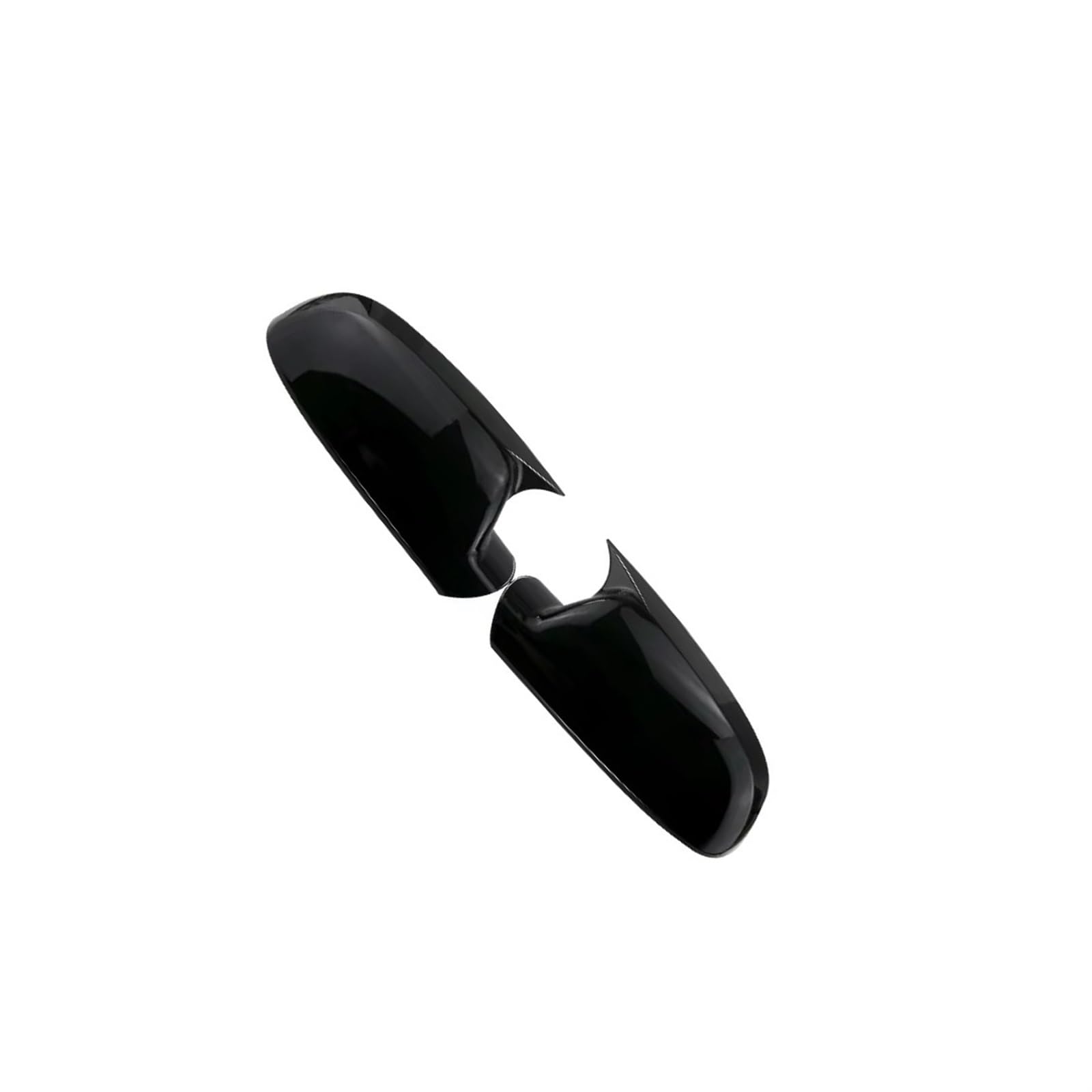 Rückspiegelkappe Kompatibel Mit Für A3 8P B8.5 2010 2011 2012 2013 Paar Auto-Carbon-Seitenverkleidung Außenspiegelabdeckungsgehäuse Zusätzliche Seitliche Rückspiegel-Abdeckkappen(Glossy Black) von TGFCRUH