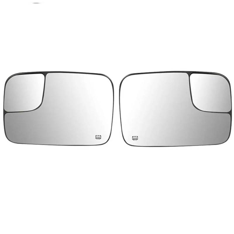 TGFCRUH Außenspiegel Glas Kompatibel Mit Dodge Für Ram 1500 2500 3500 2005 2006 2007 2008 Autoseite Beheiztes Spiegelglas Rückspiegelobjektiv Links Rechts 5161011AA(1 Pair) von TGFCRUH