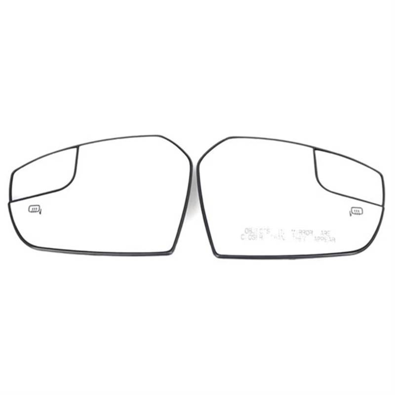 TGFCRUH Außenspiegel Glas Kompatibel Mit Ford Für Escape 2017–2018 2-teiliges Set Links + Rechts Beheizte Rückspiegelglaslinse Autoteile GJ5Z17K707A GJ5Z17K707G von TGFCRUH